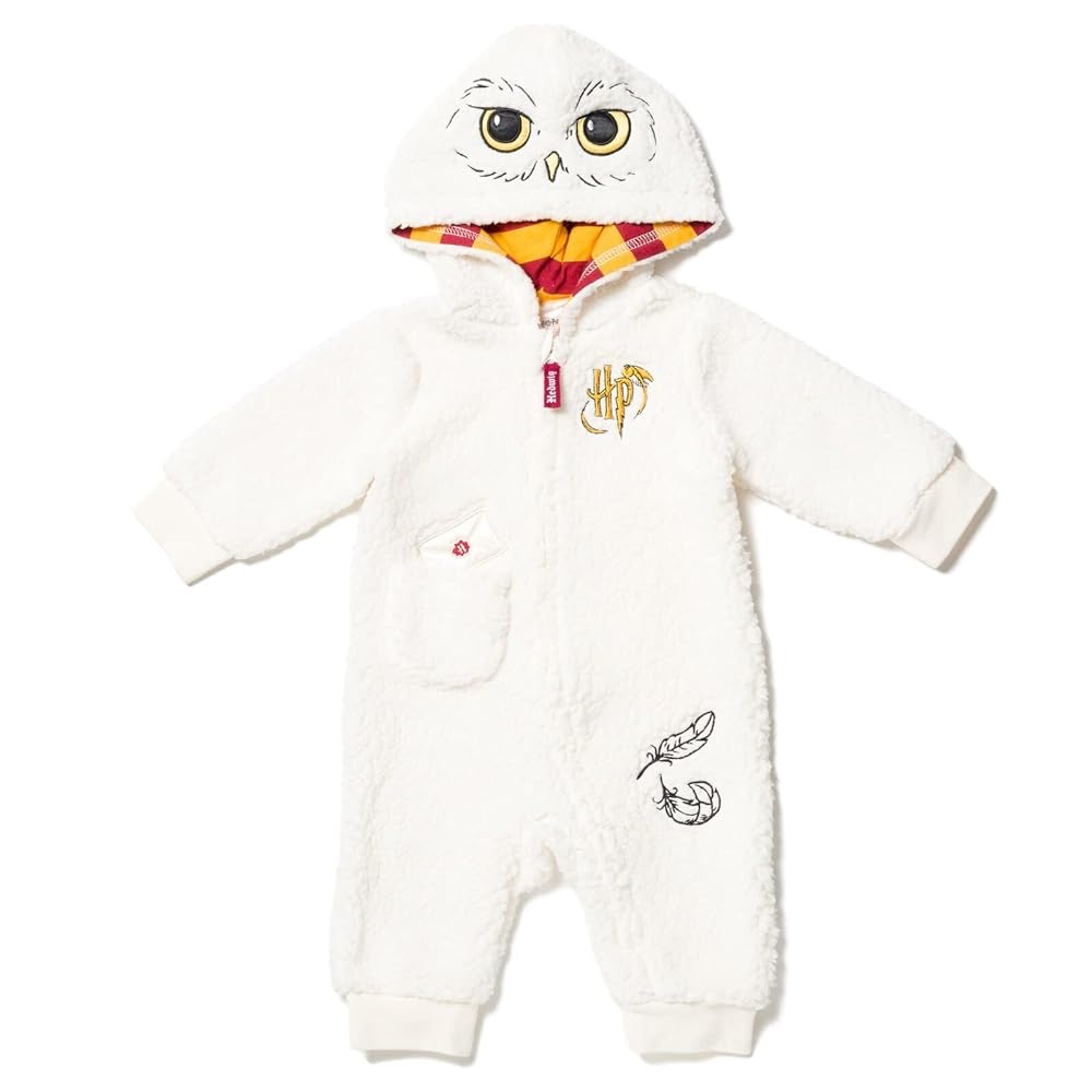 Warner Bros. Harry Potter Toddler Unisex White Sherpa One Piece - NEW